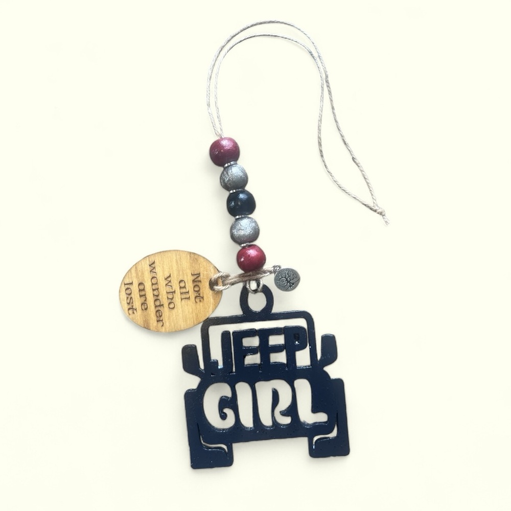 Jeep Girl rear view mirror hanging decoration!  FREE SHIPPING!
